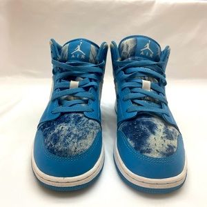 Nike Air Jordan 1 Mid (GS) Dutch Blue/White  Size 6.5 DM8951-400 Boys Shoes
